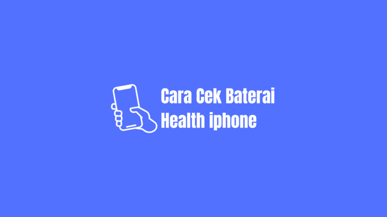 cara cek baterai health iphone