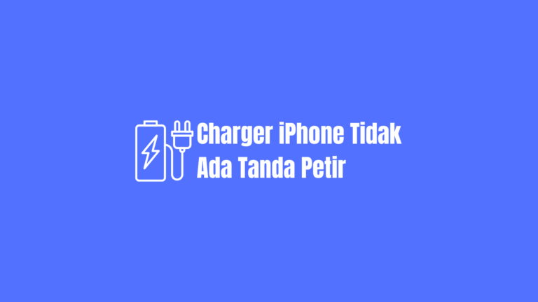 charger iphone tidak ada tanda petir