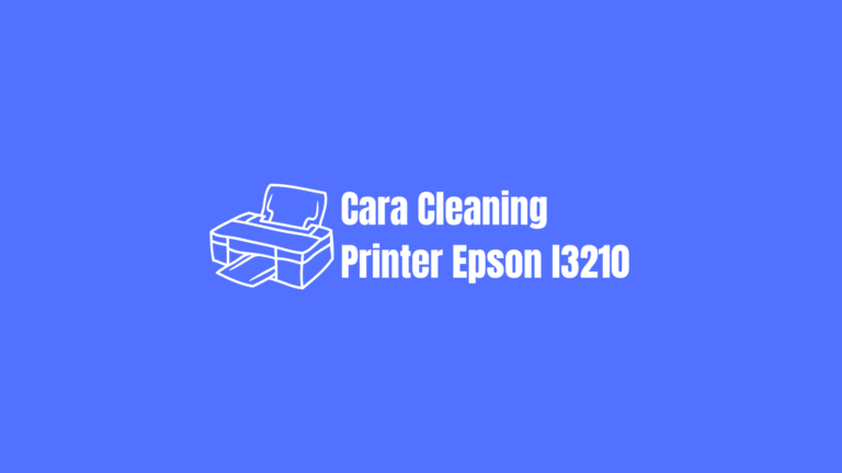 cara cleaning printer epson l3210