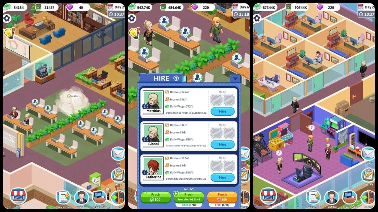 Idle Office Tycoon Mod Apk v2.2.4 Unlimited Money And Gems